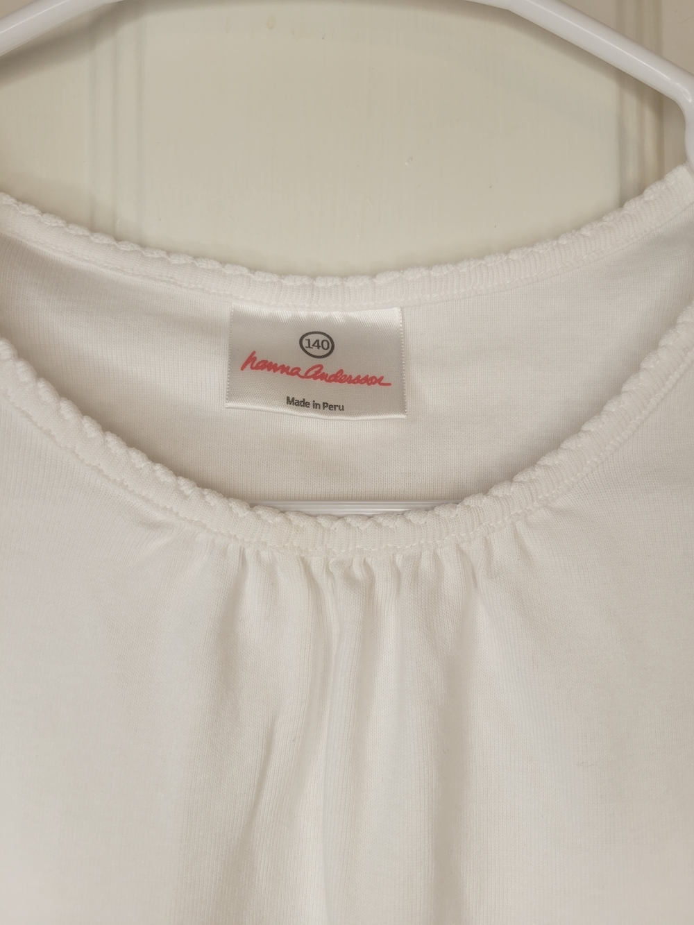 Hannah Andersson Classic White Puff Sleeve Tee - Picture 2 of 6